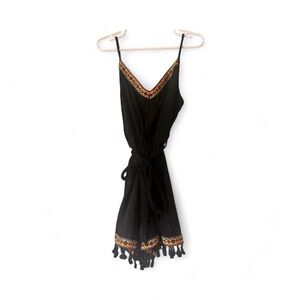 SHEIN Black Textured Dress